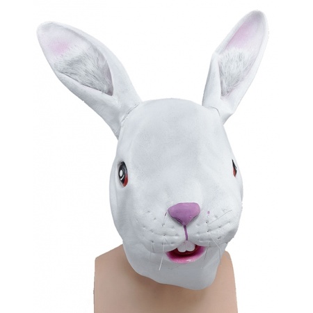 Witte konijnen dierenmaskers