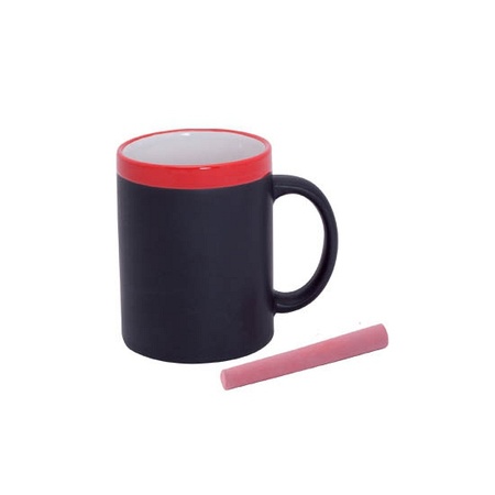 Chalk mug red 350 ml