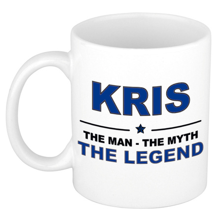 Kris The man, The myth the legend collega kado mokken/bekers 300 ml