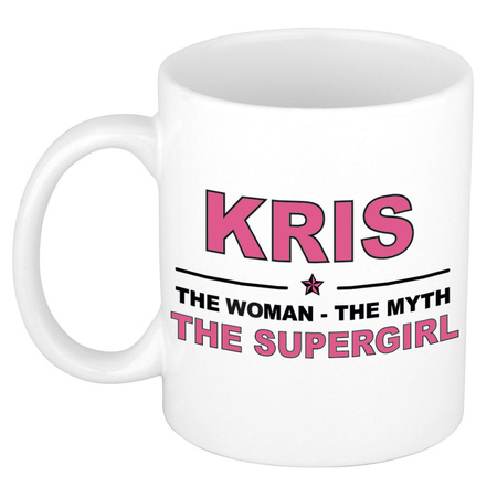 Kris The woman, The myth the supergirl collega kado mokken/bekers 300 ml