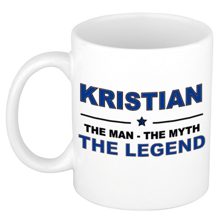 Kristian The man, The myth the legend collega kado mokken/bekers 300 ml