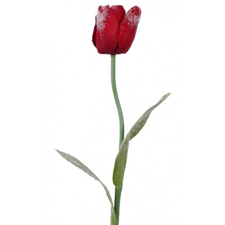 Rode kunst tulpen 65 cm