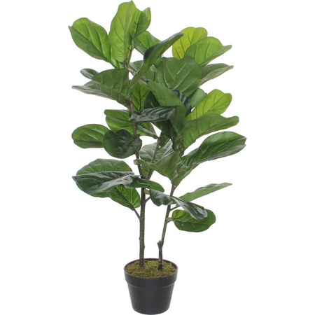 Kunstplant Ficus Lyrata - groen - 100 cm