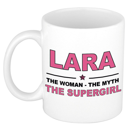 Lara The woman, The myth the supergirl collega kado mokken/bekers 300 ml