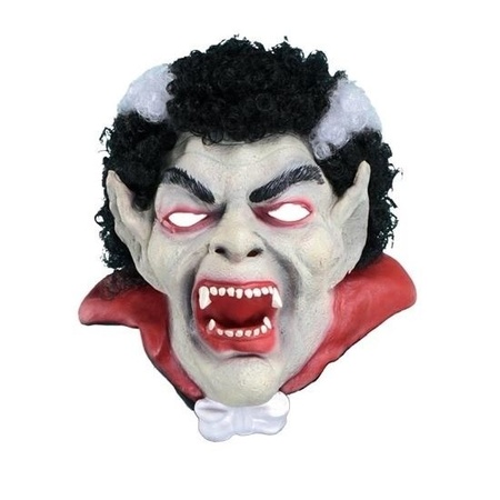 Latex Dracula mask with hair