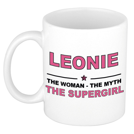 Leonie The woman, The myth the supergirl collega kado mokken/bekers 300 ml