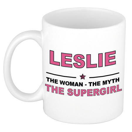 Leslie The woman, The myth the supergirl collega kado mokken/bekers 300 ml