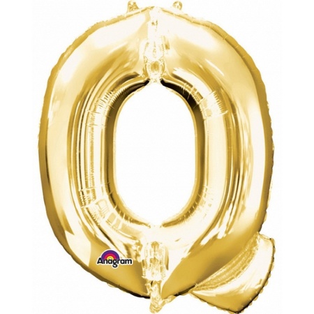 Naam versiering gouden letter ballon Q