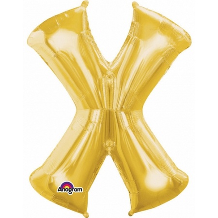 Foil balloon gold X