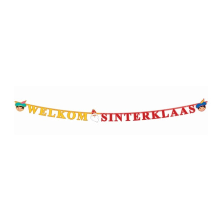 Letterslinger welkom Sinterklaas 230 cm