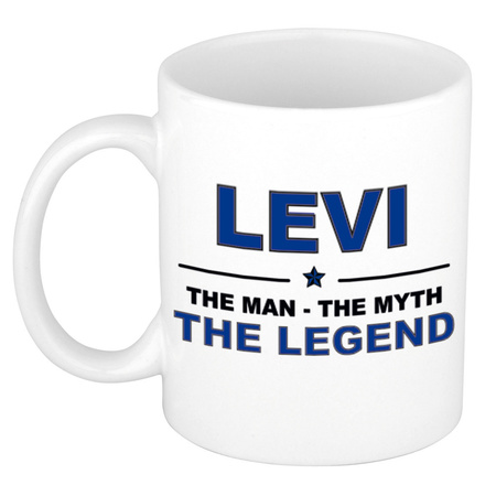 Levi The man, The myth the legend collega kado mokken/bekers 300 ml