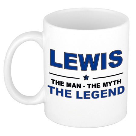 Lewis The man, The myth the legend name mug 300 ml
