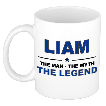 Liam The man, The myth the legend collega kado mokken/bekers 300 ml