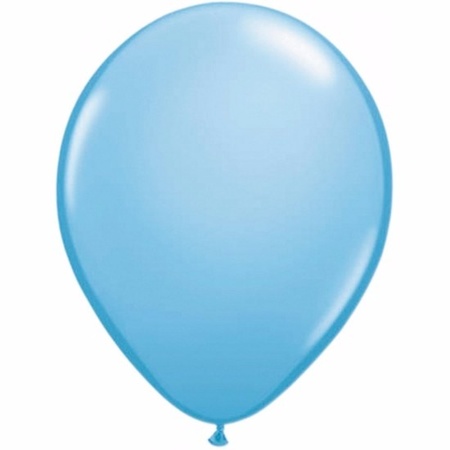 Lichtblauwe ballonnen 25x stuks 30 cm