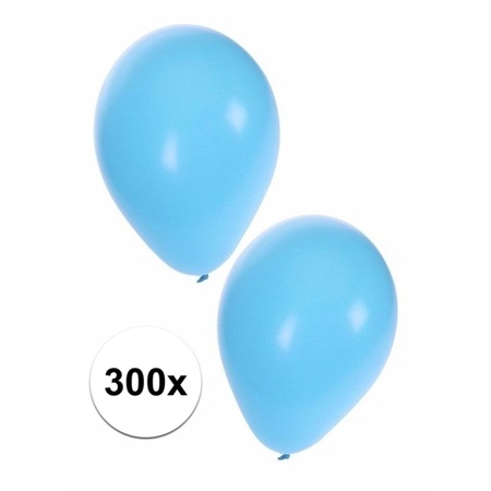 300 lichtblauwe decoratie ballonnem
