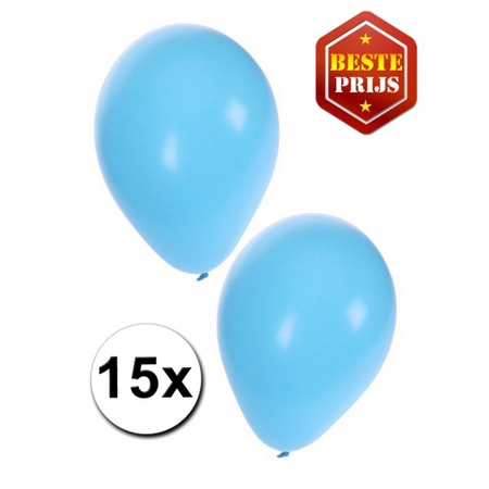 Lichtblauwe party ballonnen 60x stuks 27 cm