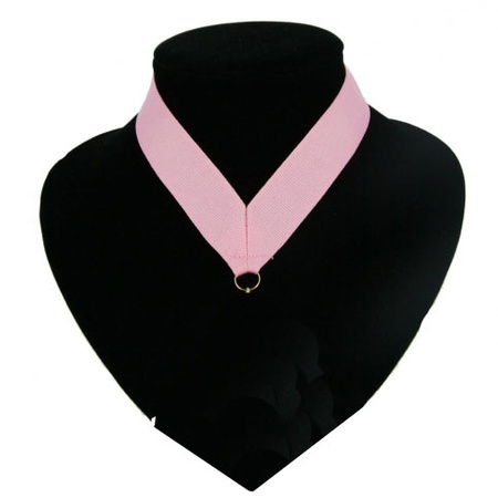 Pink ribbon for a medal