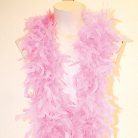 Light pink feather boa 180 cm
