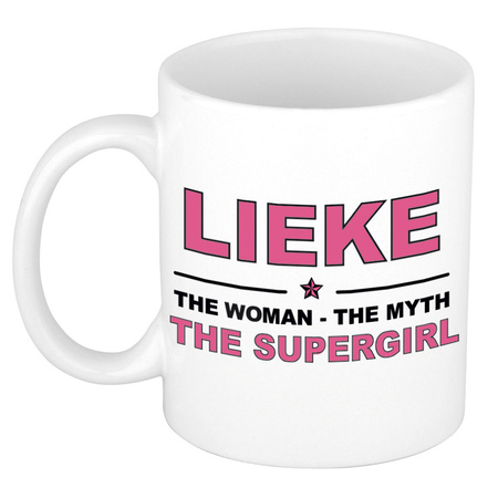 Lieke The woman, The myth the supergirl name mug 300 ml