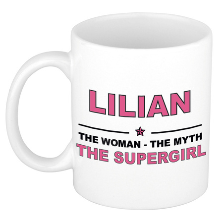 Lilian The woman, The myth the supergirl collega kado mokken/bekers 300 ml