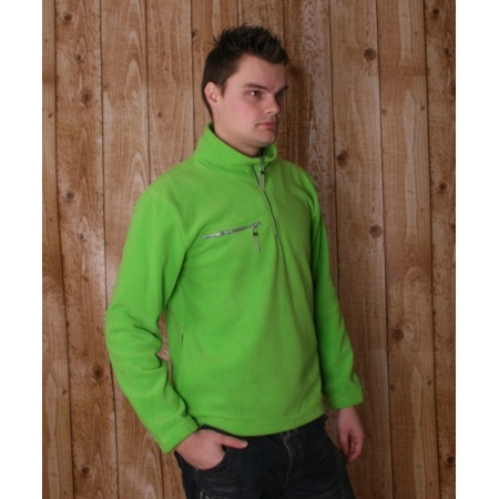 Lime fleece sweater for adults