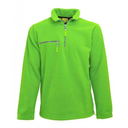 Lime fleece sweater for adults