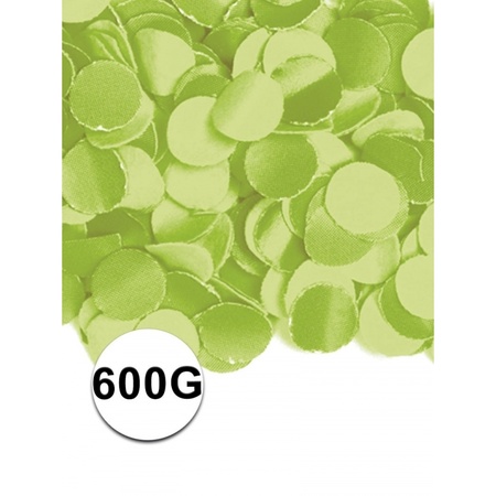 Feest confetti 600 gram lime