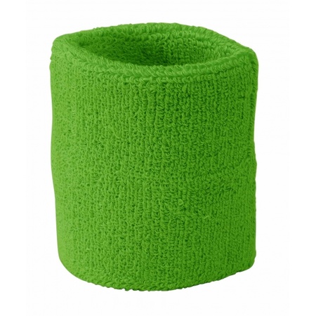 Lime sweat wristbands 2 pieces