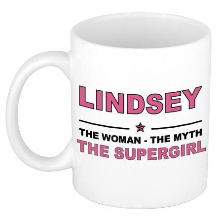 Lindsey The woman, The myth the supergirl collega kado mokken/bekers 300 ml