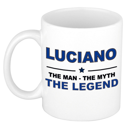 Luciano The man, The myth the legend collega kado mokken/bekers 300 ml