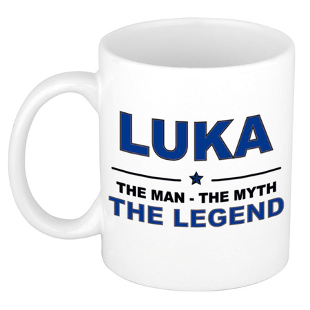 Luka The man, The myth the legend collega kado mokken/bekers 300 ml