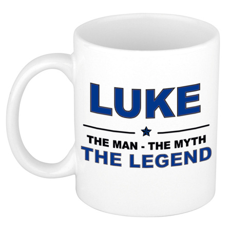Luke The man, The myth the legend collega kado mokken/bekers 300 ml