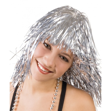 Silver folie wig