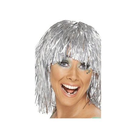 Silver folie wig
