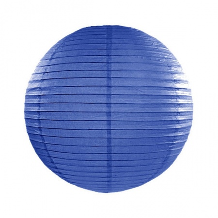 Lampion 25 cm donker blauw