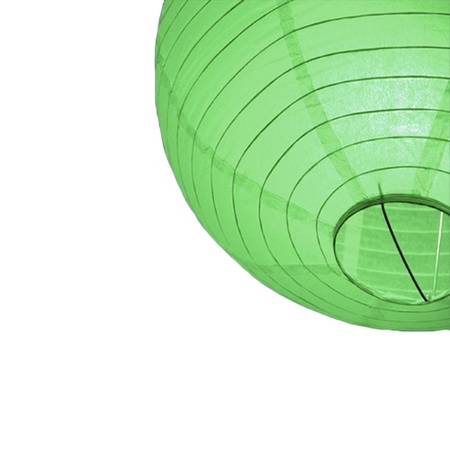 Luxurious green paper lantern 25 cm