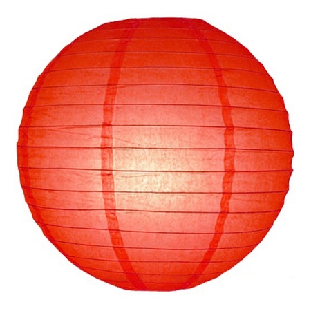 Lampion 25 cm rood