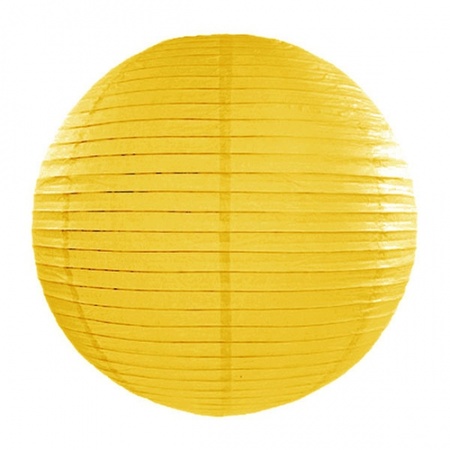 Yellow lantern 35 cm with lantern stick