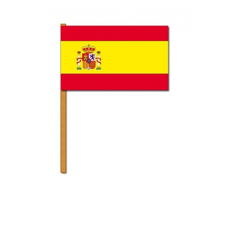 Luxe grote zwaaivlaggen Spanje 30 x 45 cm