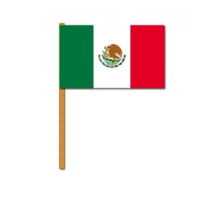 Hand flag Mexico 30 x 45 cm