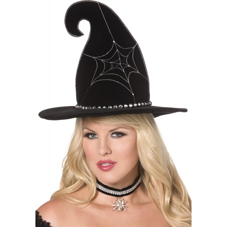 Boutique spider web witch hat