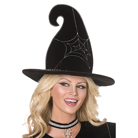 Zwarte heksen hoed voor dames