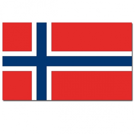 Luxe kwaliteit landen vlag Noorwegen 100 x 150 cm