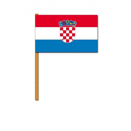 Hand flags Croatia 30 x 45 cm