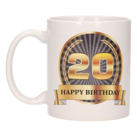 Happy birthday mug 20 year