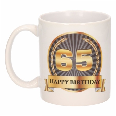 Happy birthday mug 65 year