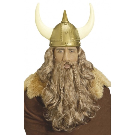 Viking wig with beard and moustache