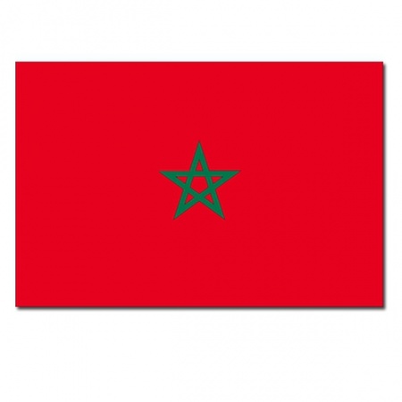 Landen vlaggen van Marokko