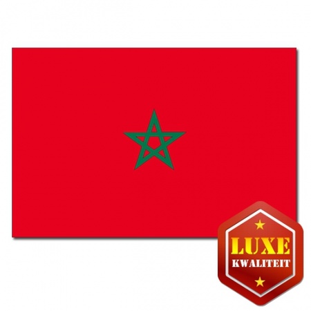 Landen vlaggen van Marokko