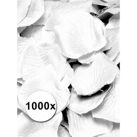 Luxury rose petals white 1000 pcs